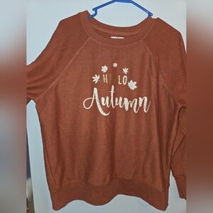 Maurices Rust Crew Neck Sweater